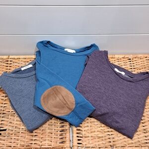 Bundle of 3 Cherish Casual Vibe Cozycore Cabincore Crewneck Tunics Womens Small